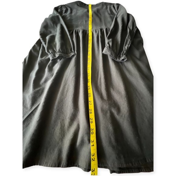 🌸 4/$50🌸 Black Lace-Up Tunic with Pleating Details - Picture 8 of 10